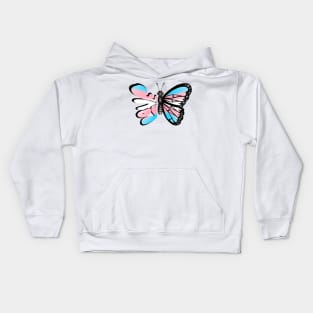 Trans Pride Butterfly Kids Hoodie